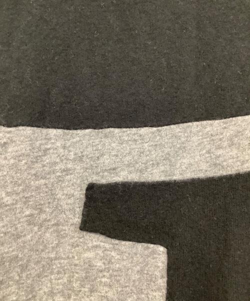 Y's（ワイズ）Y's (ワイズ) ニットワンピース ブラック×グレー サイズ:Fの古着・服飾アイテム