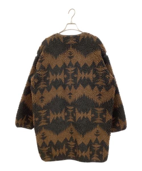 B:MING by BEAMS（ビーミングバイビームス）B:MING by BEAMS (ビーミングバイビームス) PENDLETON (ペンドルトン) ボアコート ブラウン×ブラック サイズ:Mの古着・服飾アイテム
