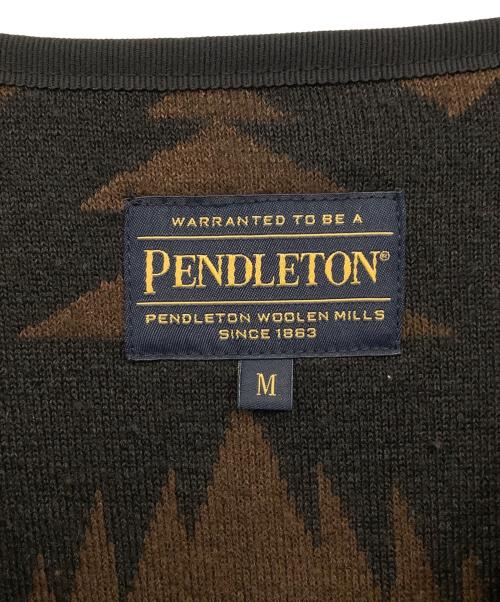 B:MING by BEAMS（ビーミングバイビームス）B:MING by BEAMS (ビーミングバイビームス) PENDLETON (ペンドルトン) ボアコート ブラウン×ブラック サイズ:Mの古着・服飾アイテム