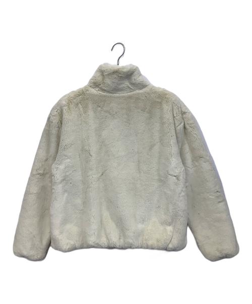 NIKE（ナイキ）NIKE (ナイキ) フェイクファージャケット ブラック×アイボリー サイズ:Lの古着・服飾アイテム