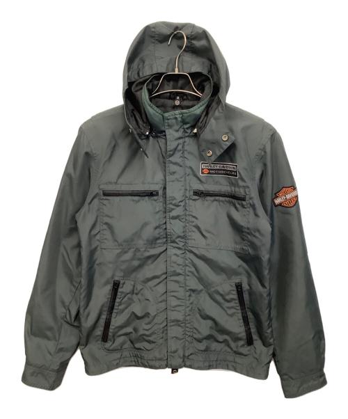 HARLEY-DAVIDSON（ハーレーダビッドソン）HARLEY-DAVIDSON (ハーレーダビッドソン) ライディングジャケット グリーン サイズ:Sの古着・服飾アイテム