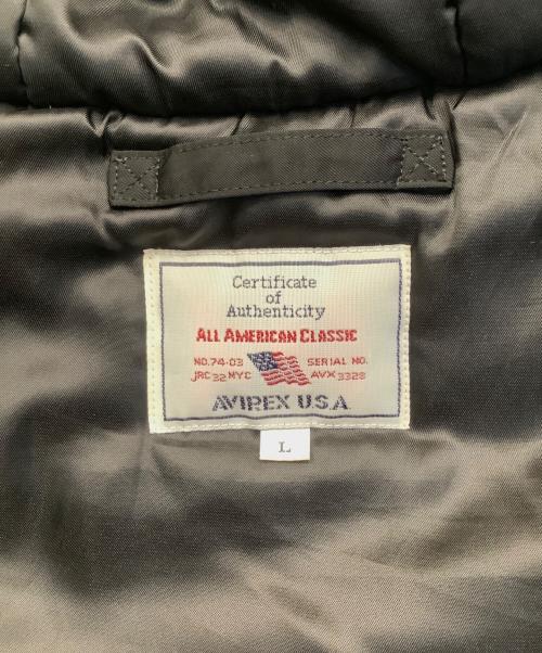 AVIREX（アヴィレックス）AVIREX (アヴィレックス) HB HOODIE JKT ブラック サイズ:Lの古着・服飾アイテム