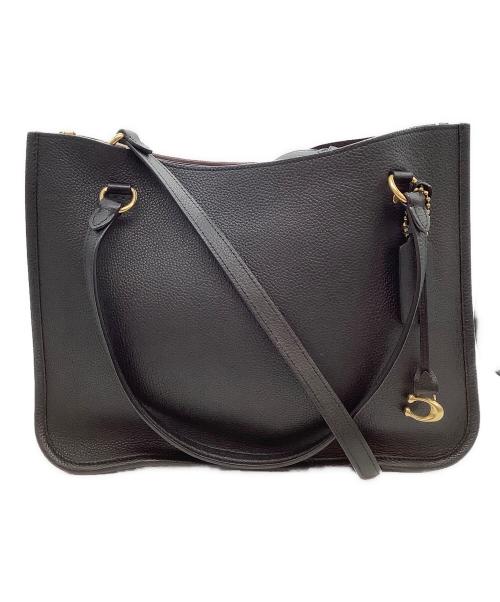 COACH（コーチ）COACH (コーチ) タイラーキャリーオールトートバッグ ブラックの古着・服飾アイテム