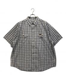 CarHartt（カーハート）の古着「半袖シャツ」｜ホワイト×ネイビー