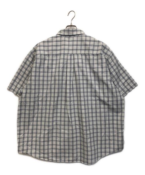 CarHartt（カーハート）CarHartt (カーハート) 半袖シャツ ホワイト×ネイビー サイズ:2XLの古着・服飾アイテム