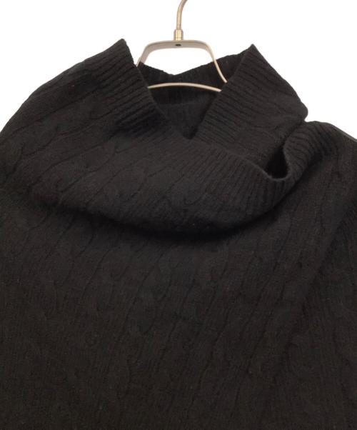 POLO RALPH LAUREN（ポロ・ラルフローレン）POLO RALPH LAUREN (ポロ・ラルフローレン) ケーブルニットロングカーディガン ブラック サイズ:Sの古着・服飾アイテム