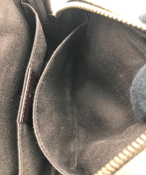 GUCCI（グッチ）GUCCI (グッチ) GGキャンバス ポーチ ブラウンの古着・服飾アイテム