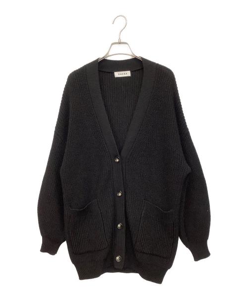SACRA（サクラ）SACRA (サクラ) コースゲージファロウカーディガン ブラック サイズ:38の古着・服飾アイテム