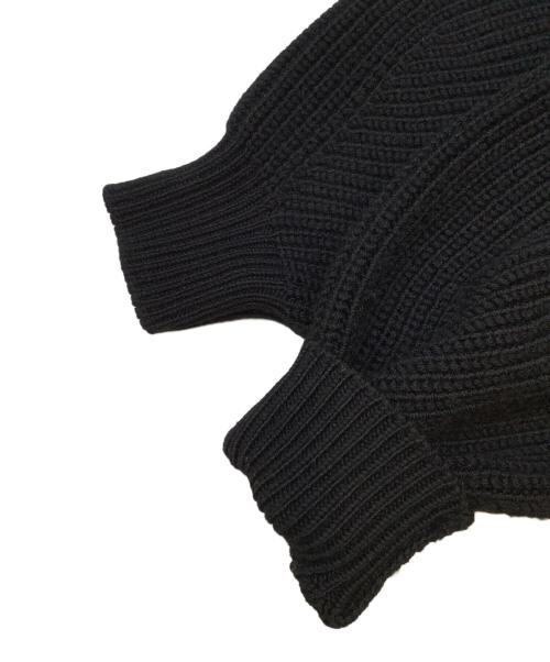 SACRA（サクラ）SACRA (サクラ) コースゲージファロウカーディガン ブラック サイズ:38の古着・服飾アイテム