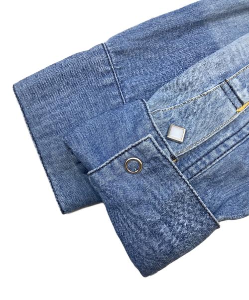 STRUM（ストラム）STRUM (ストラム) 5.3oz オーガニック コットン デニム TRAVIS ウエスタンシャツ インディゴ サイズ:Sの古着・服飾アイテム