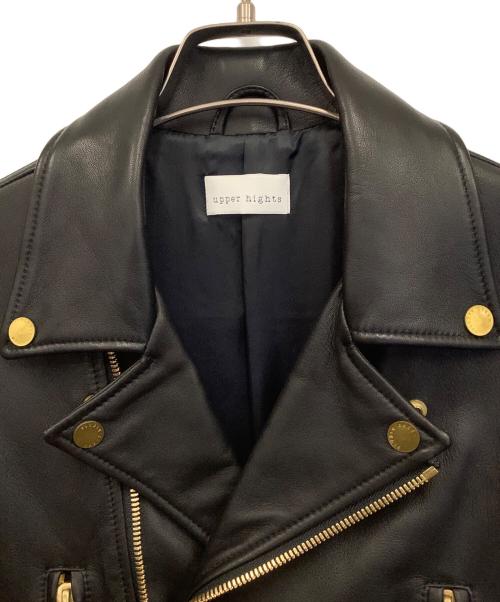 upper hights（アッパーハイツ）upper hights (アッパーハイツ) ダブルライダースジャケット ブラック サイズ:1の古着・服飾アイテム