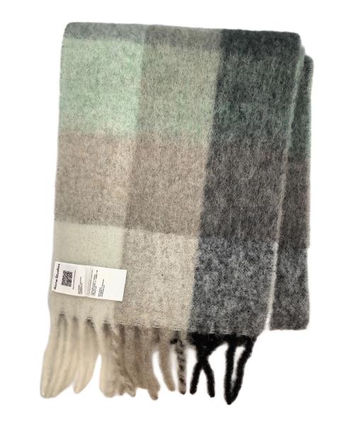 Acne studios（アクネ ストゥディオズ）ACNE STUDIOS (アクネ ストゥディオズ) モヘアチェックスカーフの古着・服飾アイテム