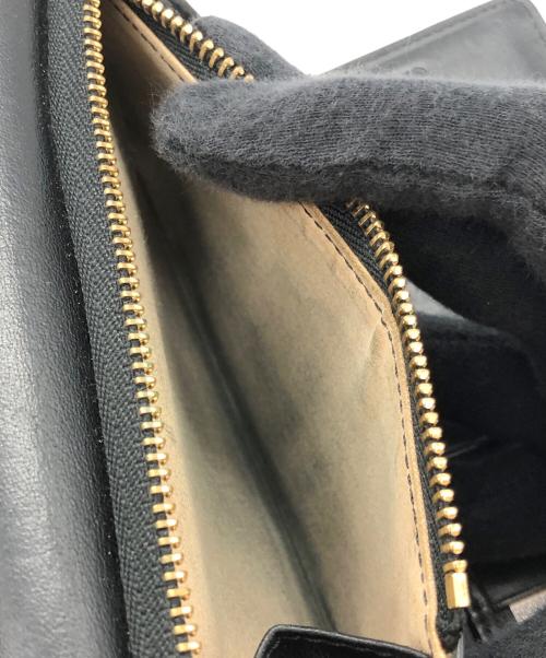 Chloe（クロエ）Chloe (クロエ) アルファベット コンパクトウォレット  ブラックの古着・服飾アイテム