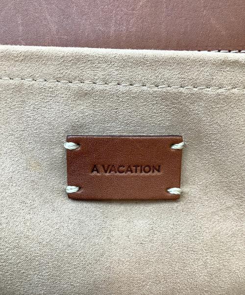 A VACATION（ア ヴァケーション）A VACATION (ア ヴァケーション) トートバッグ ブラウン×アイボリーの古着・服飾アイテム