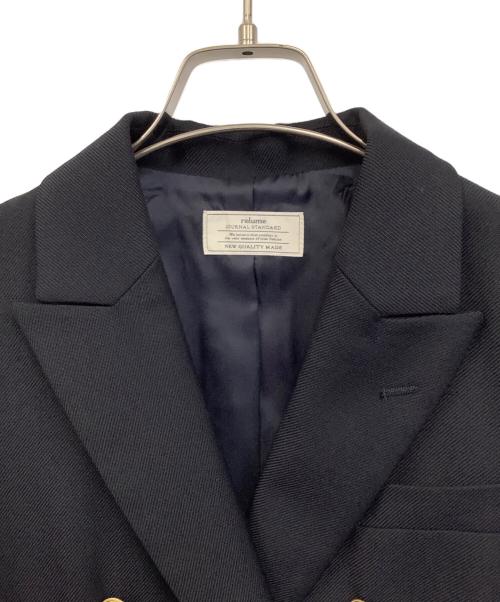 JOURNAL STANDARD relume（ジャーナルスタンダード レリューム）JOURNAL STANDARD relume (ジャーナルスタンダード レリューム) T/Wギャバ NAVY ブレザー ネイビー サイズ:38の古着・服飾アイテム