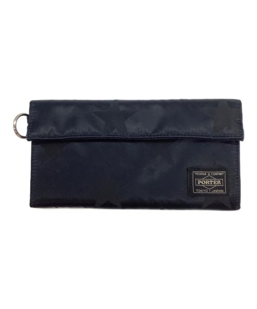PORTER（ポーター）PORTER (ポーター) FLAG　LONG WALLET ブラックの古着・服飾アイテム