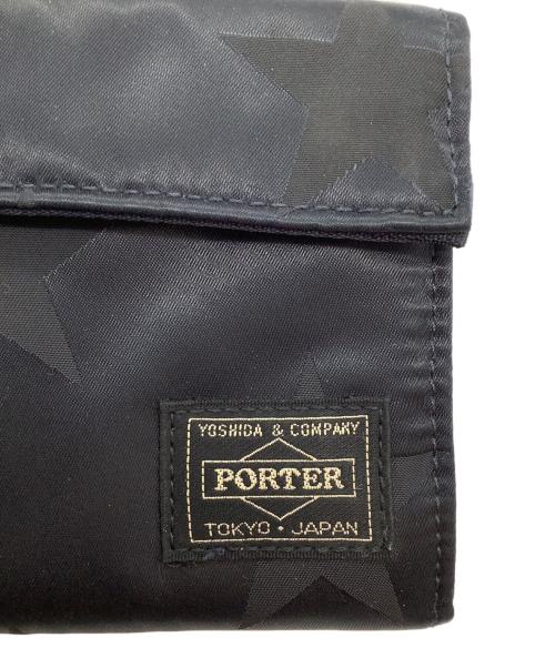 PORTER（ポーター）PORTER (ポーター) FLAG　LONG WALLET ブラックの古着・服飾アイテム