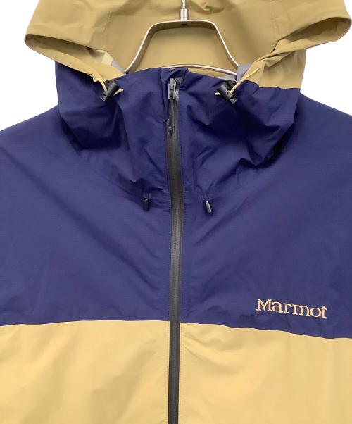 MARMOT（マーモット）MARMOT (マーモット) ナイロンパーカー ネイビー×ベージュ サイズ:XLの古着・服飾アイテム