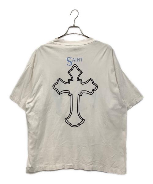 2PAC（2パック）2PAC (2パック) SAINT MICHAEL (セントマイケル) 半袖カットソー ホワイト サイズ:XLの古着・服飾アイテム