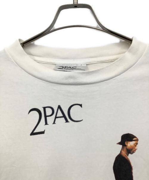 2PAC（2パック）2PAC (2パック) SAINT MICHAEL (セントマイケル) 半袖カットソー ホワイト サイズ:XLの古着・服飾アイテム