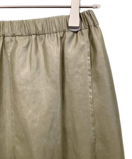 BEARDSLEY（ビアズリー）BEARDSLEY (ビアズリー) レザーライクタックスカート オリーブ サイズ:1の古着・服飾アイテム