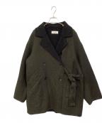 ATTISESSIONアティセッション）の古着「リバーベルトコート」｜ブラウン