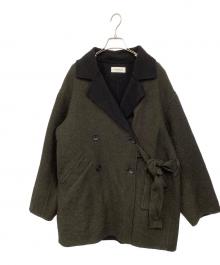 ATTISESSION（アティセッション）の古着「リバーベルトコート」｜ブラウン