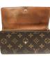 中古・古着 LOUIS VUITTON (ルイ ヴィトン) 長財布 ブラウン：10000円