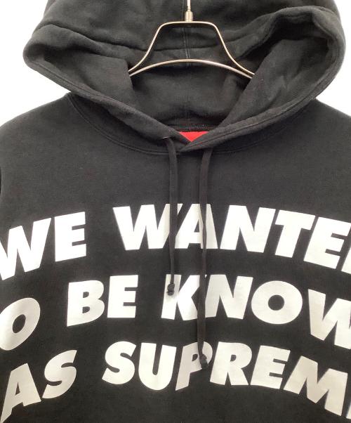 SUPREME（シュプリーム）Supreme (シュプリーム) プルオーバーパーカー ブラック サイズ:Mの古着・服飾アイテム