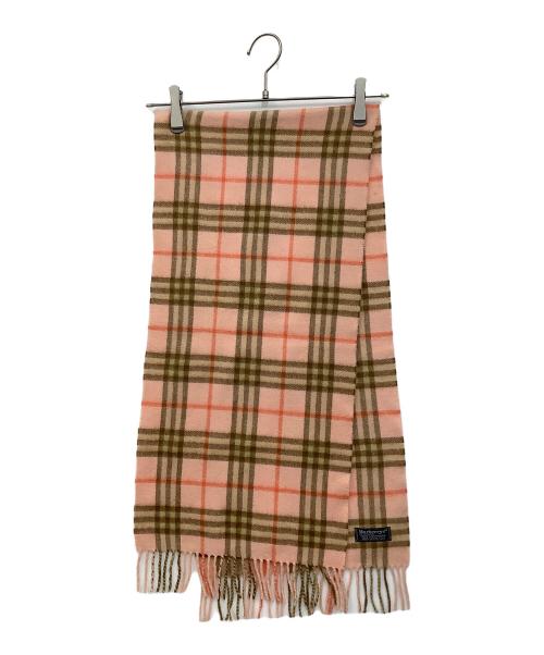 Burberry's（バーバリーズ）Burberry's (バーバリーズ) カシミヤマフラー ピンクの古着・服飾アイテム