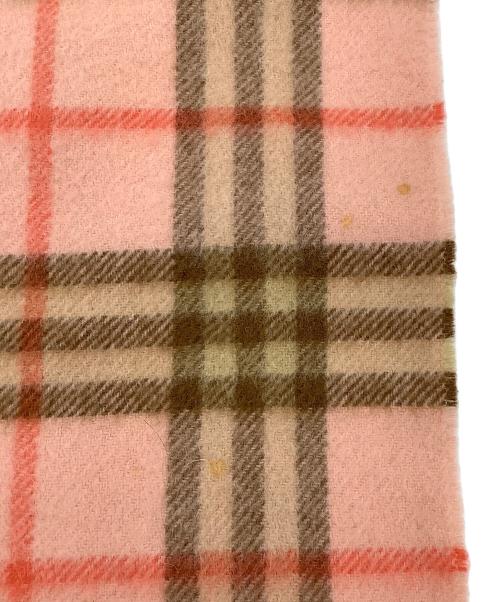 Burberry's（バーバリーズ）Burberry's (バーバリーズ) カシミヤマフラー ピンクの古着・服飾アイテム