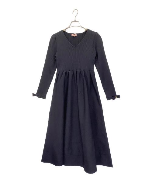TOCCA（トッカ）TOCCA (トッカ) ROSY FUTURE ニットドレス ネイビー サイズ:S 未使用品の古着・服飾アイテム