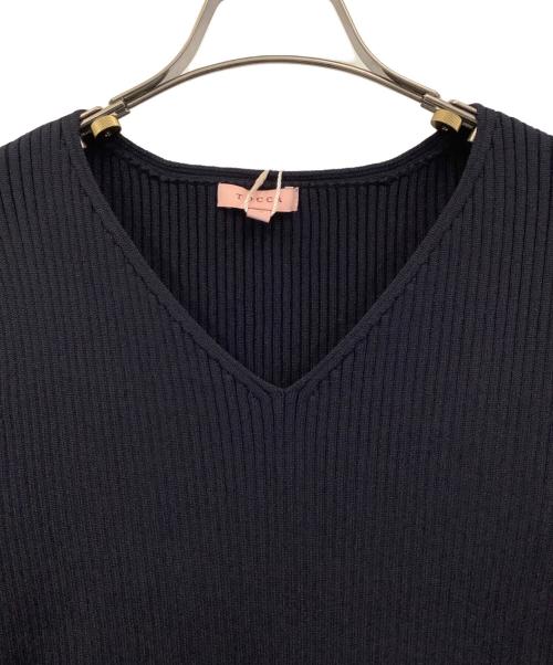 TOCCA（トッカ）TOCCA (トッカ) ROSY FUTURE ニットドレス ネイビー サイズ:S 未使用品の古着・服飾アイテム