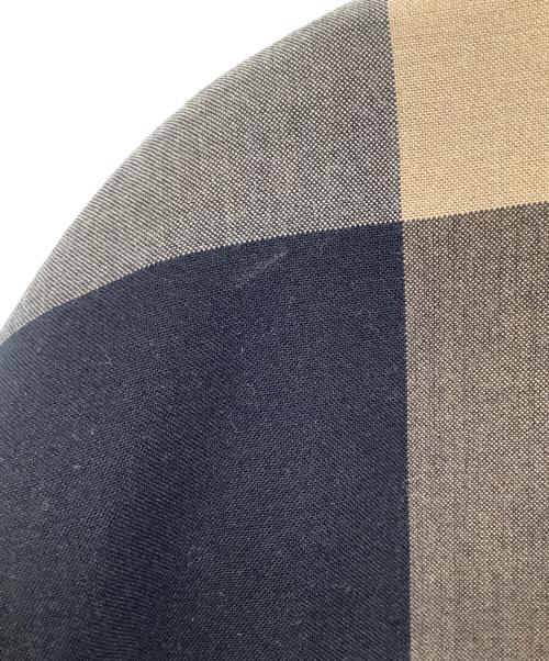 BLUE LABEL CRESTBRIDGE（ブルーレーベルクレストブリッジ）BLUE LABEL CRESTBRIDGE (ブルーレーベルクレストブリッジ) 半袖ブラウス ブラウン×オレンジ サイズ:36の古着・服飾アイテム