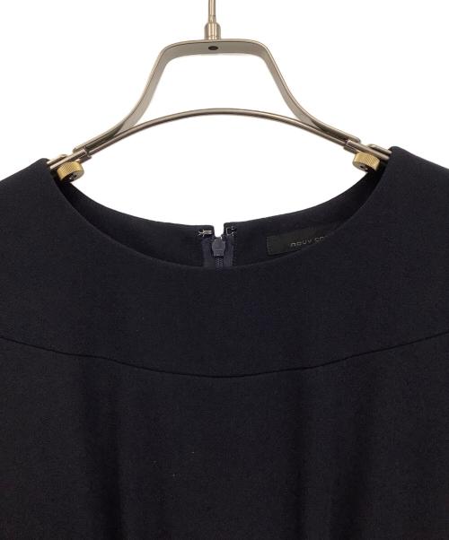 NOUV CONFINI（ヌーヴコンフィニ）nouv confini (ヌーヴコンフィニ) タックワンピース ネイビー サイズ:7の古着・服飾アイテム