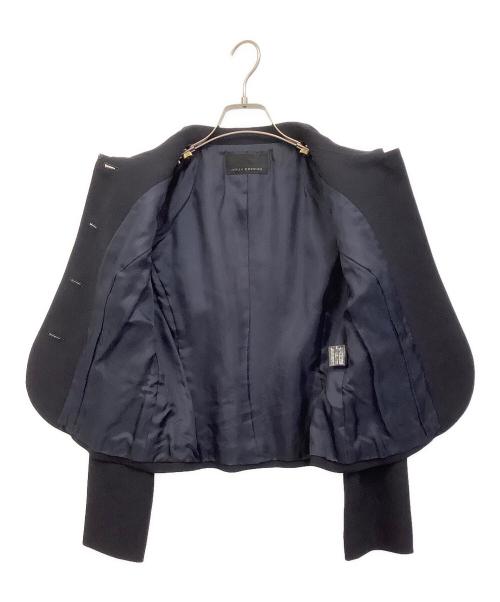 NOUV CONFINI（ヌーヴコンフィニ）nouv confini (ヌーヴコンフィニ) タックワンピース ネイビー サイズ:7の古着・服飾アイテム