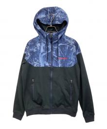 Columbia（コロンビア）の古着「レッド テーブル パインズ パターンド フルジップ フーディー」｜ネイビー×ブラック