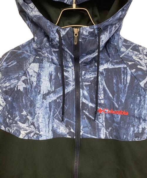 Columbia（コロンビア）Columbia (コロンビア) レッド テーブル パインズ パターンド フルジップ フーディー ネイビー×ブラック サイズ:Sの古着・服飾アイテム