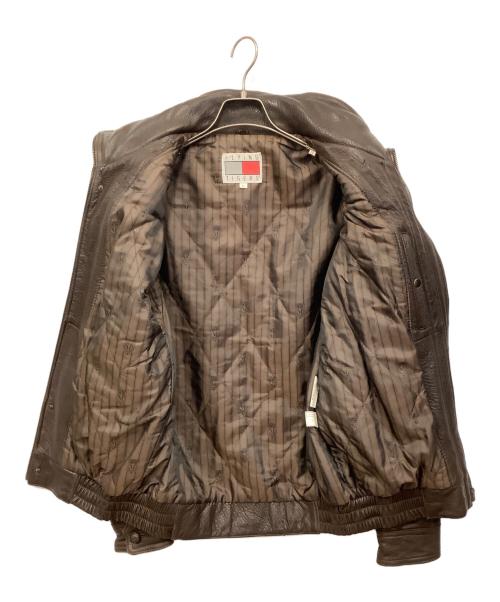FLYING TIGER（フライングタイガー）FLYING TIGER (フライングタイガー) ラムレザージャケット ブラウン サイズ:Lの古着・服飾アイテム