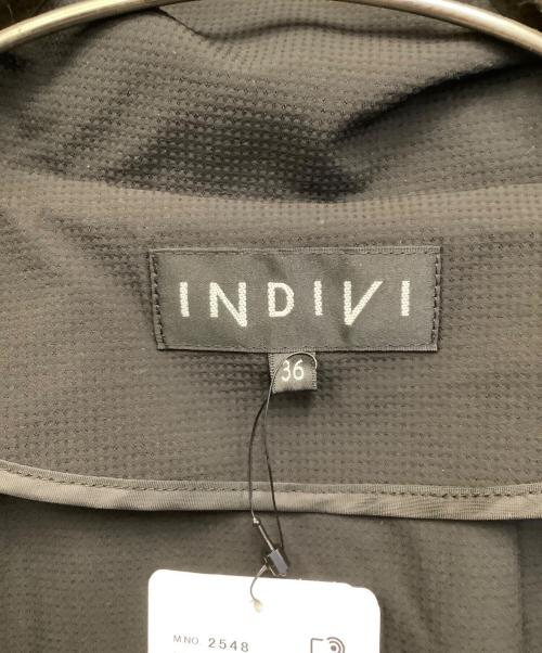 INDIVI（インディヴィ）INDIVI (インディヴィ) 凹凸素材ブルゾン ブラック サイズ:36 未使用品の古着・服飾アイテム
