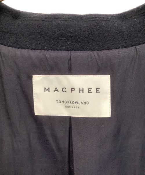 MACPHEE（マカフィー）MACPHEE (マカフィー) ショートパイルメルトン オーバーサイズドコート ネイビー サイズ:36の古着・服飾アイテム