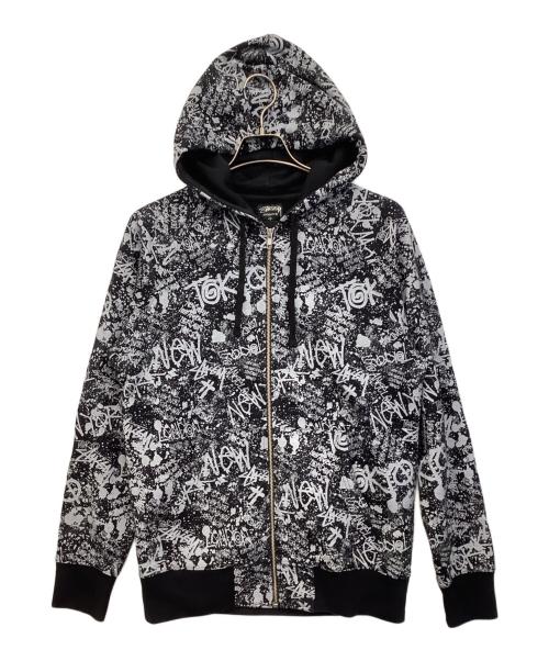 stussy（ステューシー）stussy (ステューシー) ジップパーカー ブラック サイズ:Sの古着・服飾アイテム