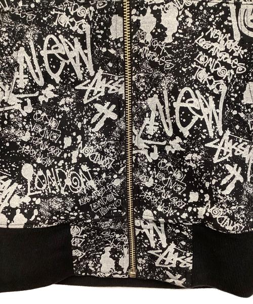 stussy（ステューシー）stussy (ステューシー) ジップパーカー ブラック サイズ:Sの古着・服飾アイテム