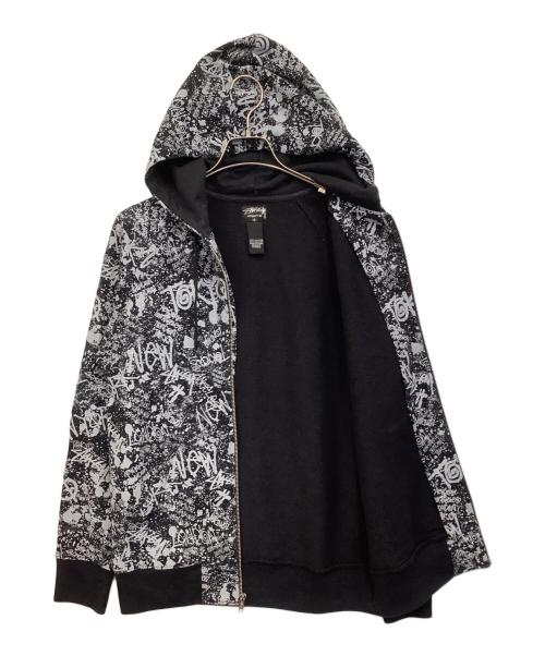 stussy（ステューシー）stussy (ステューシー) ジップパーカー ブラック サイズ:Sの古着・服飾アイテム