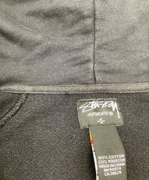stussy（ステューシー）stussy (ステューシー) ジップパーカー ブラック サイズ:Sの古着・服飾アイテム