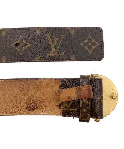LOUIS VUITTON（ルイ ヴィトン）LOUIS VUITTON (ルイ ヴィトン) サンチュール・LV イニシャル ブラウン サイズ:90/36の古着・服飾アイテム