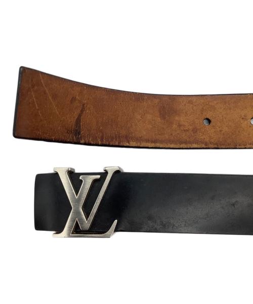 LOUIS VUITTON（ルイ ヴィトン）LOUIS VUITTON (ルイ ヴィトン) サンチュールLVイニシャルベルト ブラックの古着・服飾アイテム
