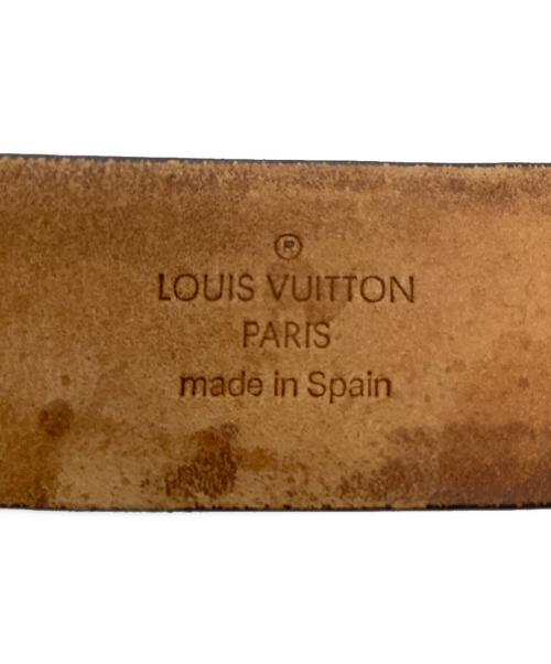 LOUIS VUITTON（ルイ ヴィトン）LOUIS VUITTON (ルイ ヴィトン) サンチュールLVイニシャルベルト ブラックの古着・服飾アイテム