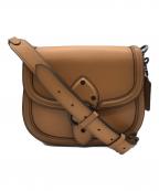 COACHコーチ）の古着「ビートサドルバッグ」｜ライトブラウン