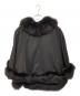 HIGH SENSE Ladies Fashion (ハイ センス レディース ファッション) 毛皮 ブラック サイズ:M〜L 未使用品：5000円
